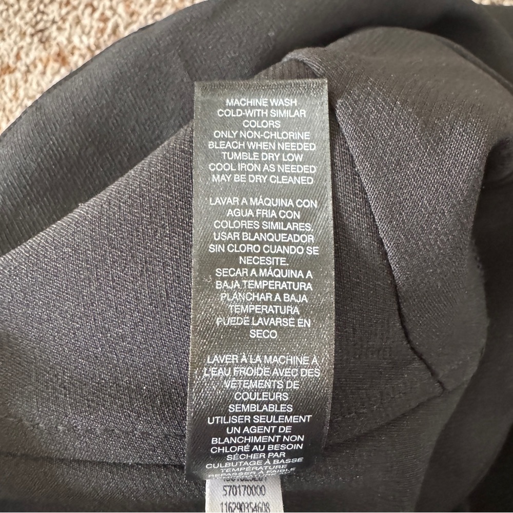 White House Black Market Strapless Black Sheath Dress 4 Asymmetrical Hem NWT - Picture 11 of 14